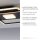 Stilvolle LED Deckenleuchte Schwarz B:45 cm 26 W 3000 K