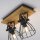 Spot de plafond bois métal fil 2 flammes E14 orientable