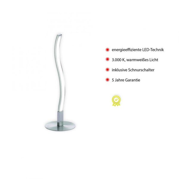 Lampe de table LED métal en acier 30 cm 300 lm faible éblouissement