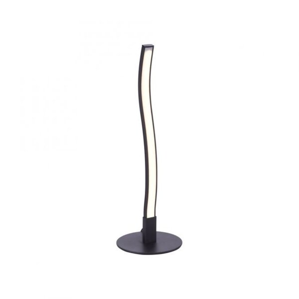 Lampe de table LED noire métal 30 cm 300 lm faible éblouissement