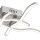 LED Deckenleuchte Wellen Metall in Stahl B:55 cm 3000 K