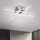 LED Deckenleuchte Wellen Metall in Stahl B:55 cm 3000 K