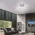 LED Deckenleuchte Wellen Metall in Stahl B:55 cm 3000 K