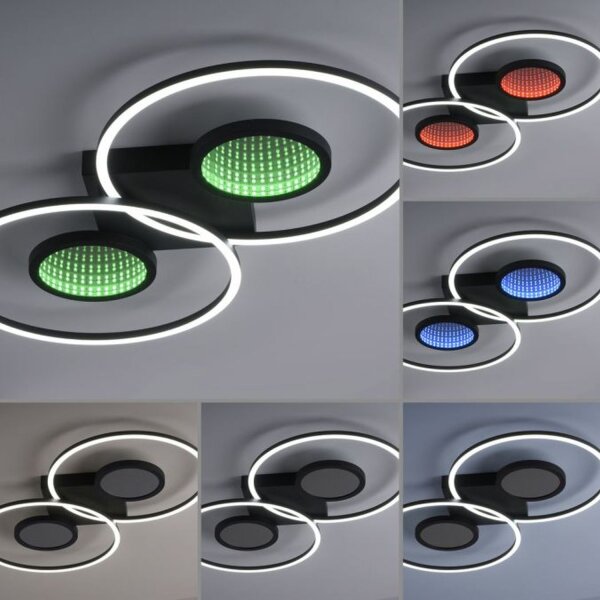 Lampe de plafonnier LED Télécommande Effet de profondeur 2700-5000 K