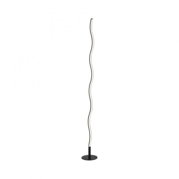 LED Lampadaire noir métal 120 cm 3000 K faible éblouissement