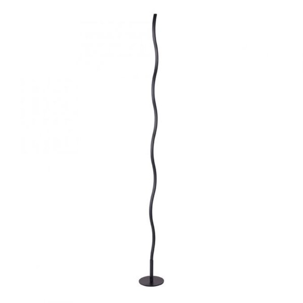 LED Lampadaire noir métal 120 cm 3000 K faible éblouissement