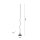 LED Lampadaire noir métal 120 cm 3000 K faible éblouissement