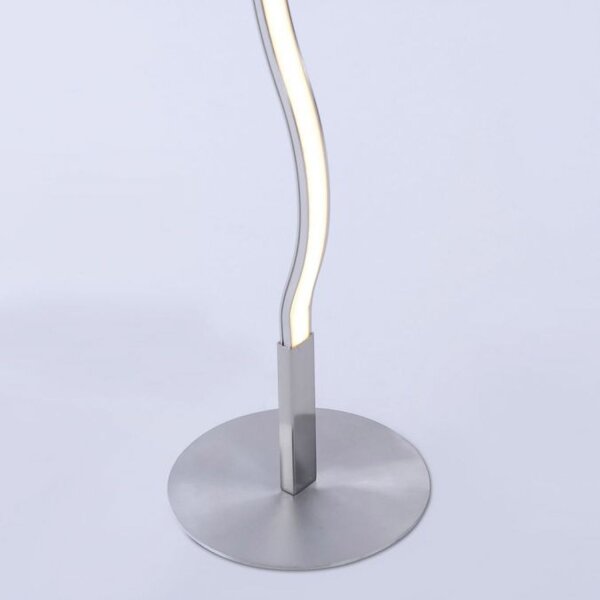 LED Stehlampe Metall in Stahl 120 cm 3000 K blendarm