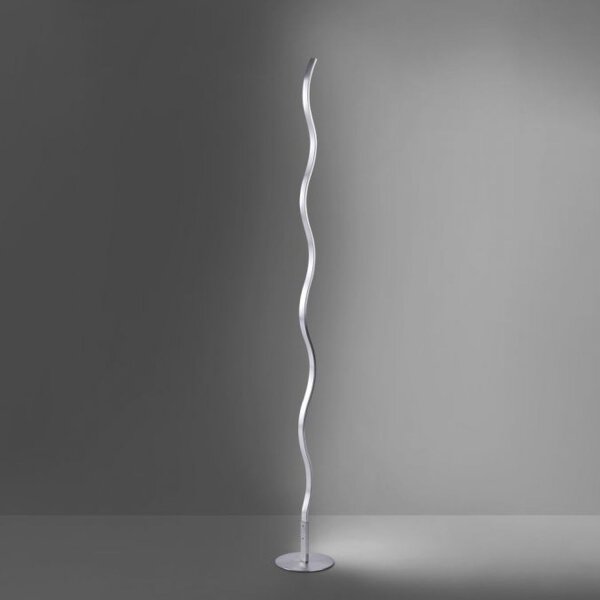 LED Stehlampe Metall in Stahl 120 cm 3000 K blendarm