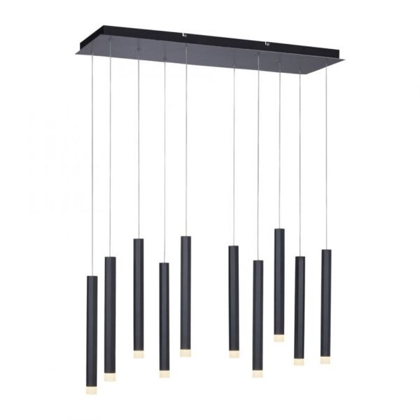 LED Hängelampe Metall 3000 K warmweiß 550 lm Schwarz