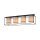 Deckenlampe Stoff Metall Beige Schwarz E27 4-flammig