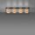 Deckenlampe Stoff Metall Beige Schwarz E27 4-flammig