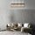 Deckenlampe Stoff Metall Beige Schwarz E27 4-flammig