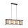 Pendelleuchte Stoff Metall Beige Schwarz E27 80 cm lang