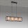 Pendelleuchte Stoff Metall Beige Schwarz E27 80 cm lang