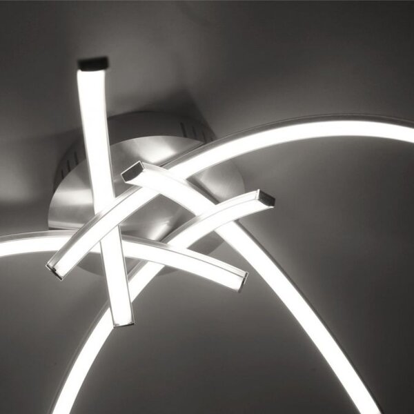 LED Deckenleuchte Metall in Stahl 3000 K 445 lm L:47 cm
