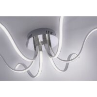 LED Deckenleuchte Metall in Chrom 3000 K 4 W L:67 cm