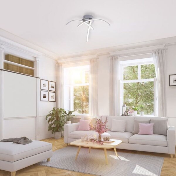 Plafonnier LED métal en acier 3000 K 480 lm L:40 cm