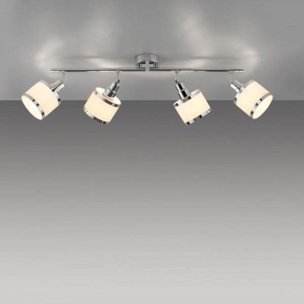Verstellbarer Deckenspot Chrom 4-flammig E14 78 cm
