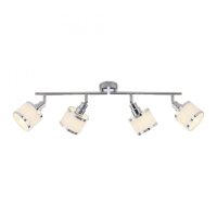 Verstellbarer Deckenspot Chrom 4-flammig E14 78 cm