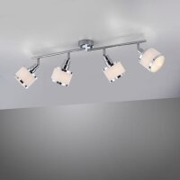 Verstellbarer Deckenspot Chrom 4-flammig E14 78 cm