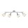 Verstellbarer Deckenspot Chrom 4-flammig E14 78 cm