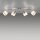 Verstellbarer Deckenspot Chrom 4-flammig E14 78 cm