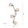 Verstellbarer Deckenspot Chrom 4-flammig E14 78 cm