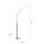 Lampe LED en arc chromée métal 6 W 733 lm 215 cm XXL