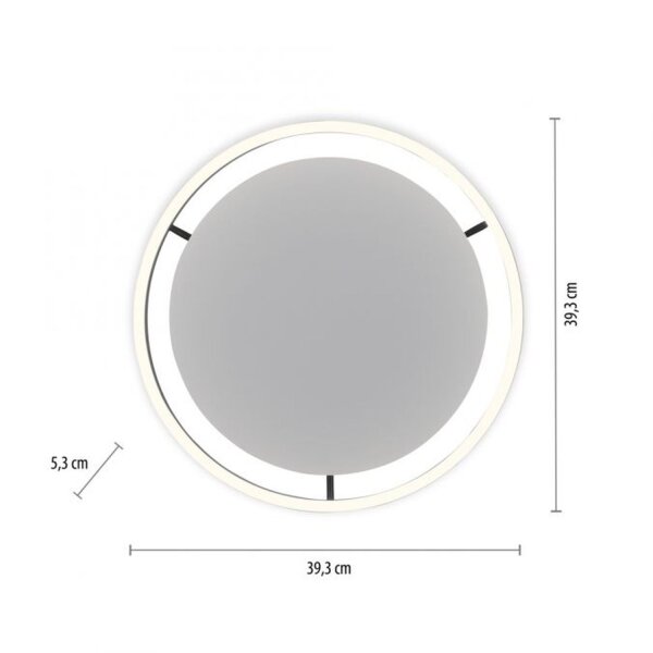 Lampe de plafonnier LED Anthracite Métal Ø39,3 cm 20 W dimmable