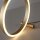 Dimmbare LED Tischlampe Touch 28 cm Ring in Messing