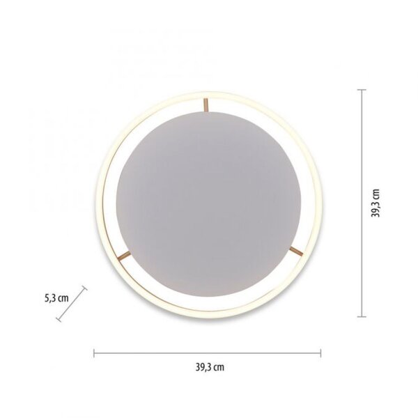 LED Deckenlampe Metall Ø39,3 cm 20 W dimmbar in Messing