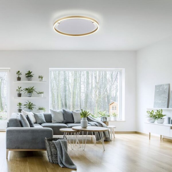 LED Deckenlampe dimmbar Ø58,5 cm 3650 lm in Messing