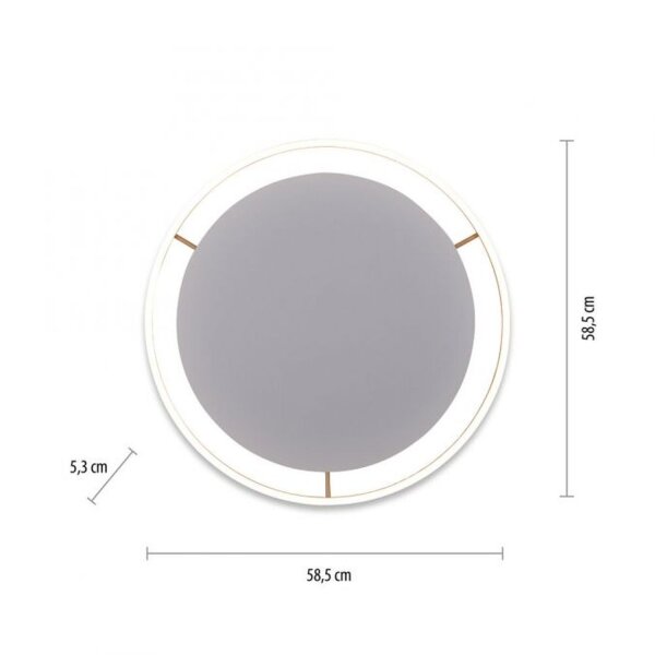 LED Deckenlampe dimmbar Ø58,5 cm 3650 lm in Messing