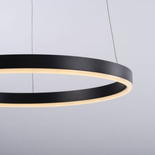 Dimmbare LED Hängelampe Anthrazit Metall Ø39,3 cm 20 W