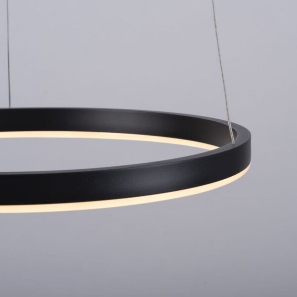 Dimmbare LED Hängelampe Anthrazit Metall Ø39,3 cm 20 W