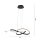 Dimmbare LED Hängeleuchte Metall Schwarz 3000 K L:57 cm