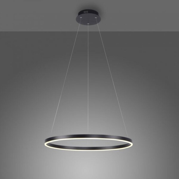 Suspension LED à intensité variable Noir Ø58,5 cm 3000 K 28 W