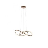 Dimmbare LED Hängeleuchte in Messing 3000 K L:57 cm