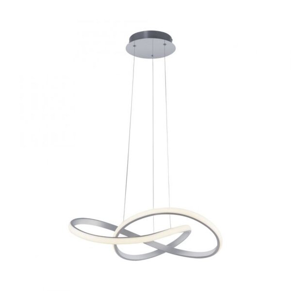 Suspension LED à intensité variable en aluminium 3000 K L:57 cm