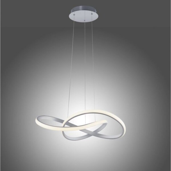 Suspension LED à intensité variable en aluminium 3000 K L:57 cm