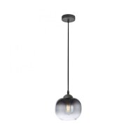 Lampe à suspendre Abat-jour en verre Gris...