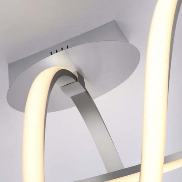 Lampe de plafonnier LED à intensité variable en aluminium 3000 K blanc chaud