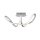 Lampe de plafonnier LED à intensité variable en aluminium 3000 K blanc chaud