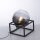 Lampe de table Abat-jour en verre Gris fumé Noir E27 23 cm petit
