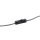 Lampe de table Abat-jour en verre Gris fumé Noir E27 23 cm petit