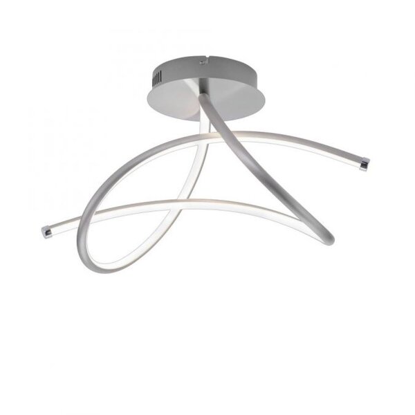Lampe de plafonnier LED incurvée en acier 3000 K blanc chaud