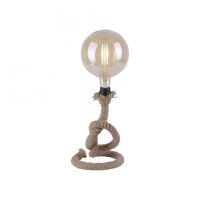 Lampe de table vintage E27 jusquà 15 W 33 cm corde...