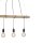 Suspension longue poutre en bois 100 cm incl E27 2700 K