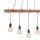 Suspension allongée en bois 110 cm E27 Scandinave